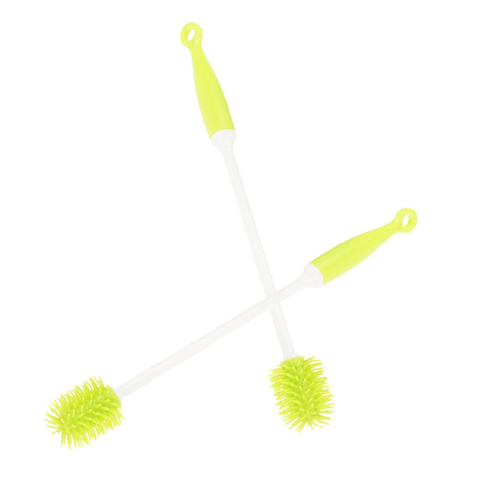 2pcs Long Handle Bottle Cleaning Brush with Ergonomic Grip for Deep Cleaning Narrow Neck Bottles and Cups