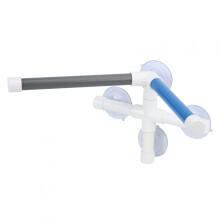 OKBYY Posatoio per uccelli da doccia, gancio a ventosa per finestra e vasca da bagno, supporto in plastica per pappagalli, giocattolo per ara,