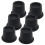 Conjunto de 6 Elevadores de Cama Pretos de 2,3 Polegadas (5,8 cm), Elevadores de Cama para Sofá, Poltrona, Mesa, Extensores, Suportam até 1.300 1