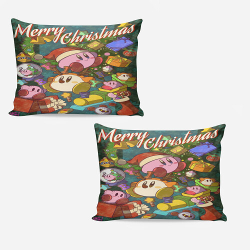 Χριστουγεννιάτικο σετ πάπλωμα Kirby Star Bedding Comfort Twin για παιδιά, δώρο για ενήλικες, 1
