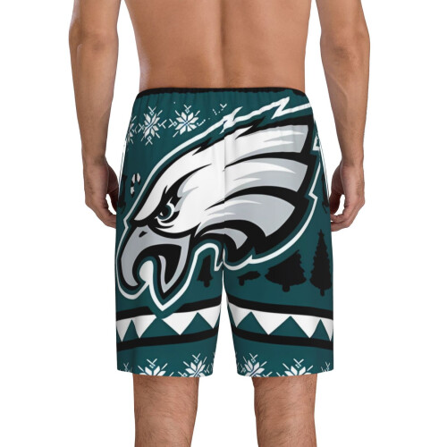 Ανδρικό κοντό παντελόνι πιτζάμας Eagles με αθλητικό λογότυπο ομάδας ποδοσφαίρου 2