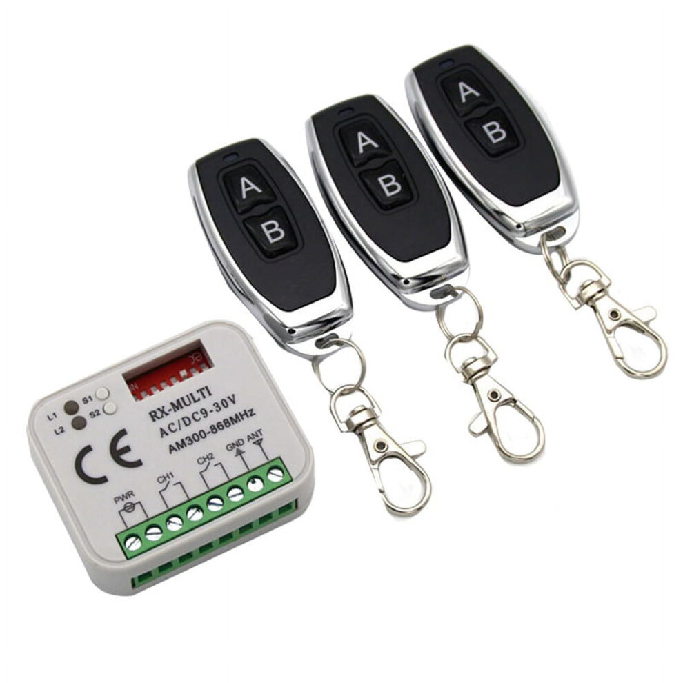 Garage Gate Remote Receiver 433 868Mhz Rx Multi 300-900Mhz Ac/Dc 9-30V With Control 9389440656055