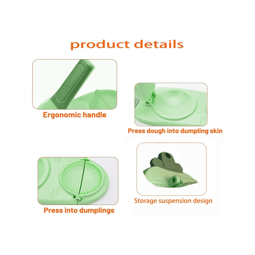 Dumpling Maker2in1, Bärbar Manuell Dumpling Maker Multifunktionell Gör-det-själv Manuell Dumpling Pressformar Set Orange 2