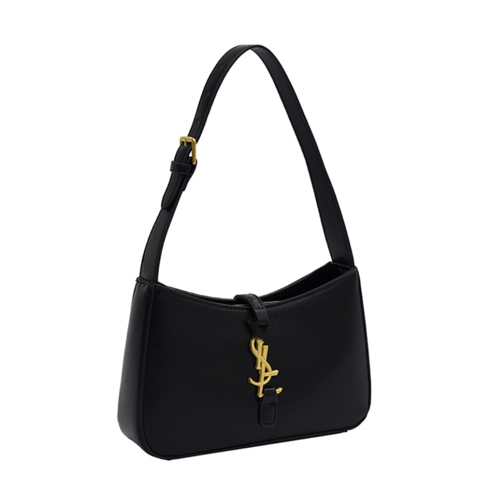 (Black) Internet celebrity same style underarm bag for women new fashion high-end shoulder bag fashionable and versatile handbag