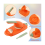 Dumpling Maker2in1, Bärbar Manuell Dumpling Maker Multifunktionell Gör-det-själv Manuell Dumpling Pressformar Set Orange 2