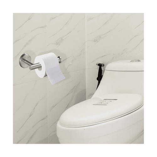 Toilettenpapierhalter zur Wandmontage in Bad, Küche oder WC, silberfarben 2