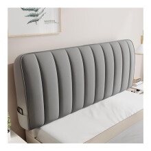 Plush Velvet Upholstered Headboard Cover 160x65cm Soft Quilted Grey Protector AllSeason Luxury