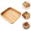 Square Design Dessert Servierschale Wiederverwendbares Tablett 4