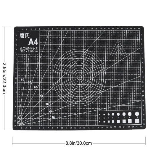 2Pièces Tapis De Découpe Noir Double Face Auto-Réparant Pour DIY 1