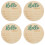 4Pièces Plaques Annonce Vertes En Bois Durable Bébé 6