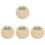 4Pièces Plaques Annonce Vertes En Bois Durable Bébé 3