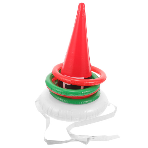 2Pcs Durable Inflatable Witch Hat Ring Toss Game Educational Kids Toy