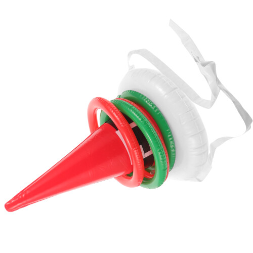 2Pcs Durable Inflatable Witch Hat Ring Toss Game Educational Kids Toy 1
