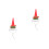2Pcs Durable Inflatable Witch Hat Ring Toss Game Educational Kids Toy 7