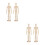 4 Pcs DIY Jointed Puppet Wooden Ornaments 9