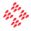 20Pcs Red Soft Rubber Arrow Tips Safety Arrowheads for Target Practice 8