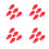 20Pcs Red Soft Rubber Arrow Tips Safety Arrowheads for Target Practice 7
