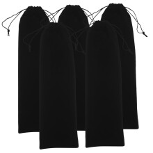 Curling Iron Holder and Flat Iron Travel Case with Heat Resistant Velour and Drawstring Closure