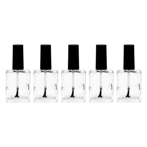 10 Pcs Glass Containers Square Cosmetic