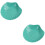 2Pcs Shell Shaped Ceramic Food Serving Bowl in Green for Gatherings 6