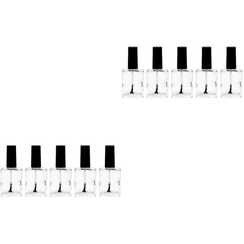 10 Pcs Glass Containers Square Cosmetic 2