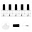 10 Pcs Glass Containers Square Cosmetic 8