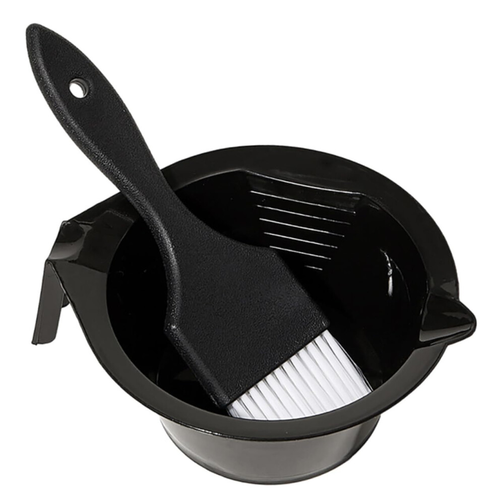 Hair Dye Bowl and Brush Set with Stable Mixing Bowl for Precise Application at Salon or Home