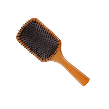Wooden Paddle Hair Brush AntiStatic Detangling for Women All Hair Types Scalp Massage