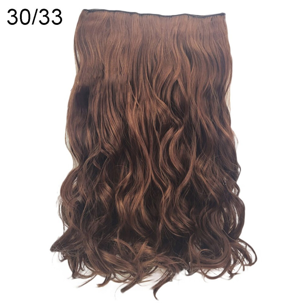 50cm Curly Clip in Hair Extensions Heat Resistant Synthetic Wavy Hairpiece for Cosplay Women