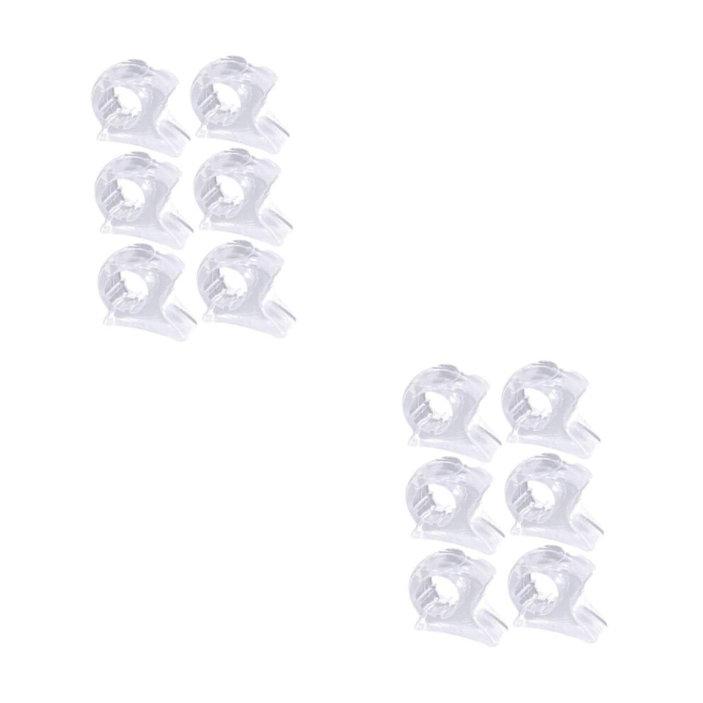 Toe Separators and Bunion Corrector Silicone 6 Pairs for Hammer Toe Relief Transparent Foot Spacers