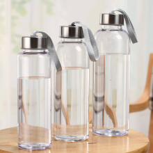 Bobasndm 300/400/500ML Refillable Plastic Juice Bottles - Clear Bulk Beverage Containers with Lids for Juice, Milk and Homemade Beverages