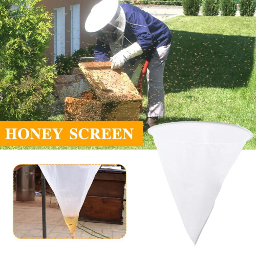 Fiber Bee Beekeeping Honey Strainer Filter Net Screen Apiary Equipment- E3E8 2