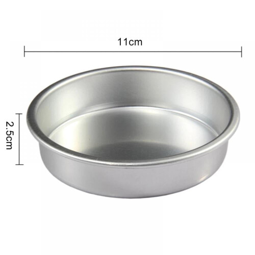 3-pakning aluminium 4" rund brødform/kageform/bageform/bageplade/køkken 1