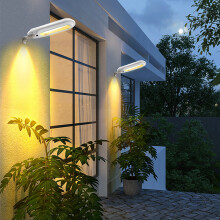 Luminária de parede solar RnemiTe-amo para exteriores, luz quente, iluminação de cerca para terraço, porta da frente, parede e luz decorativa LED