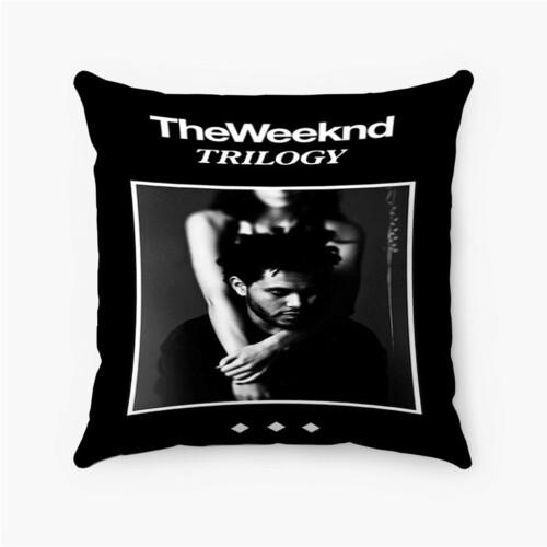 AIVO Capa de Almofada Personalizada The Weeknd Trilogy, em Poliéster Fiado, Quadrada, para Decoração de Cama, Sofá ou Casa (polegadas)