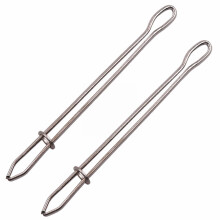 2/4-delige doe-het-zelf touwdoorvoerset met clip, roestvrijstalen trekkoordgereedschap met lusjes en haken voor jassen, mantels, broeken en hoodies,
