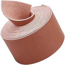 Bande de cuir PU simple face de 3,8 cm de large et 198 cm de long, idéale pour les projets de loisirs créatifs, la confection de vêtements et de
