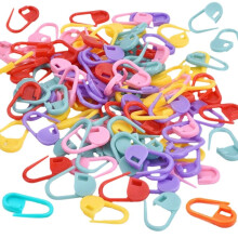 400 stuks haaknaaldmarkeerders met vergrendeling, breinaaldclips, diverse kleuren