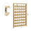 Thread Rack for 48 Spools, Wall Mounted Thread Rack with Hook, Wooden Embroidery Organizer F 4