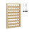 Thread Rack for 48 Spools, Wall Mounted Thread Rack with Hook, Wooden Embroidery Organizer F 1