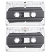 2 cassette di ricambio, tempo di registrazione 30 minuti, per la registrazione su nastro.