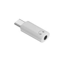 USB-C Type-C adapterpoort naar 3,5 mm aux-audioaansluiting voor hoofdtelefoon/oortjes in de auto, nieuw (VK) wit, 3,5 mm naar Type-C