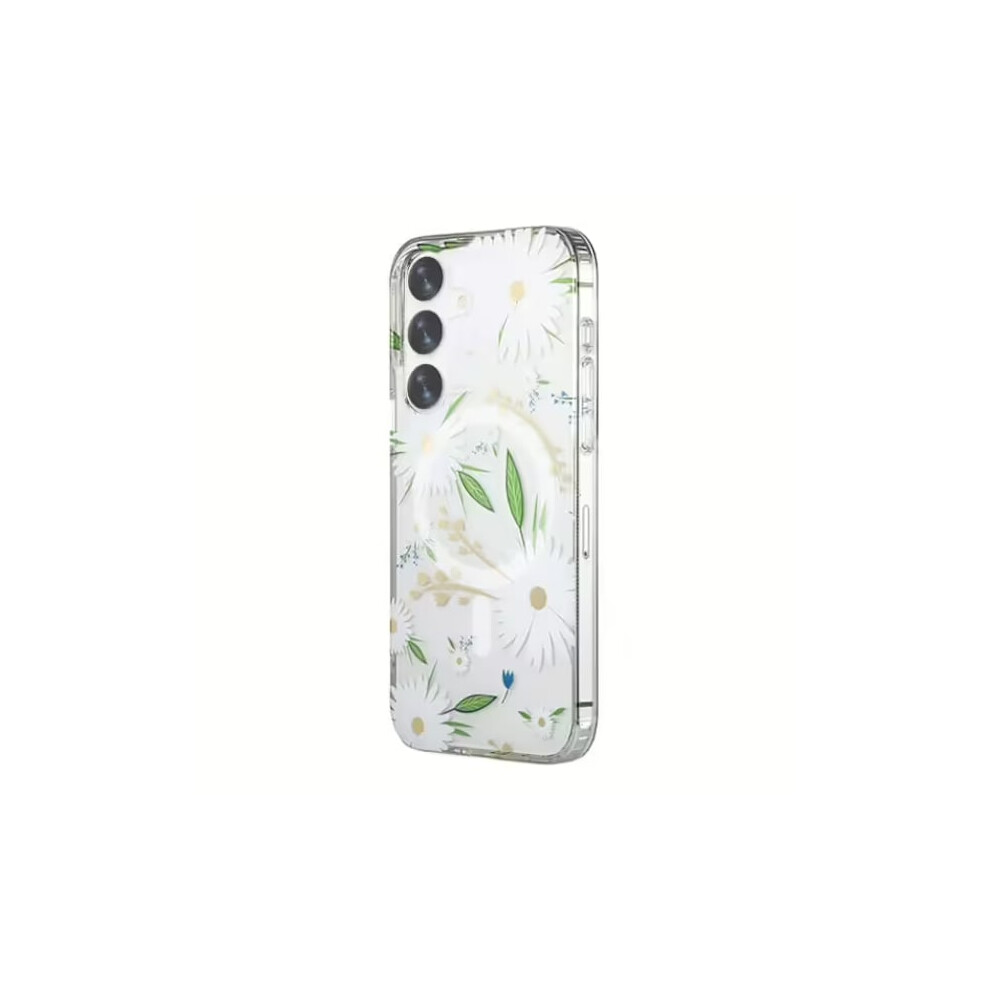 Compatible With Samsung Galaxy S24 Mobile Case Magnet - Flowers White 9173940050143