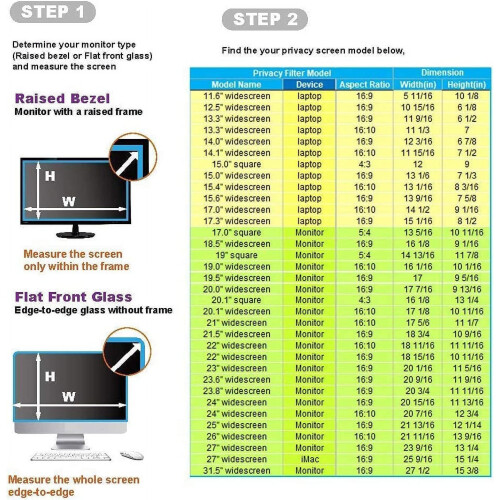 27 tommer - 16:9 billedformat - Computer Privacy Screen Filter til widescreen-skærm - Anti-refleks - Ridsefast 2