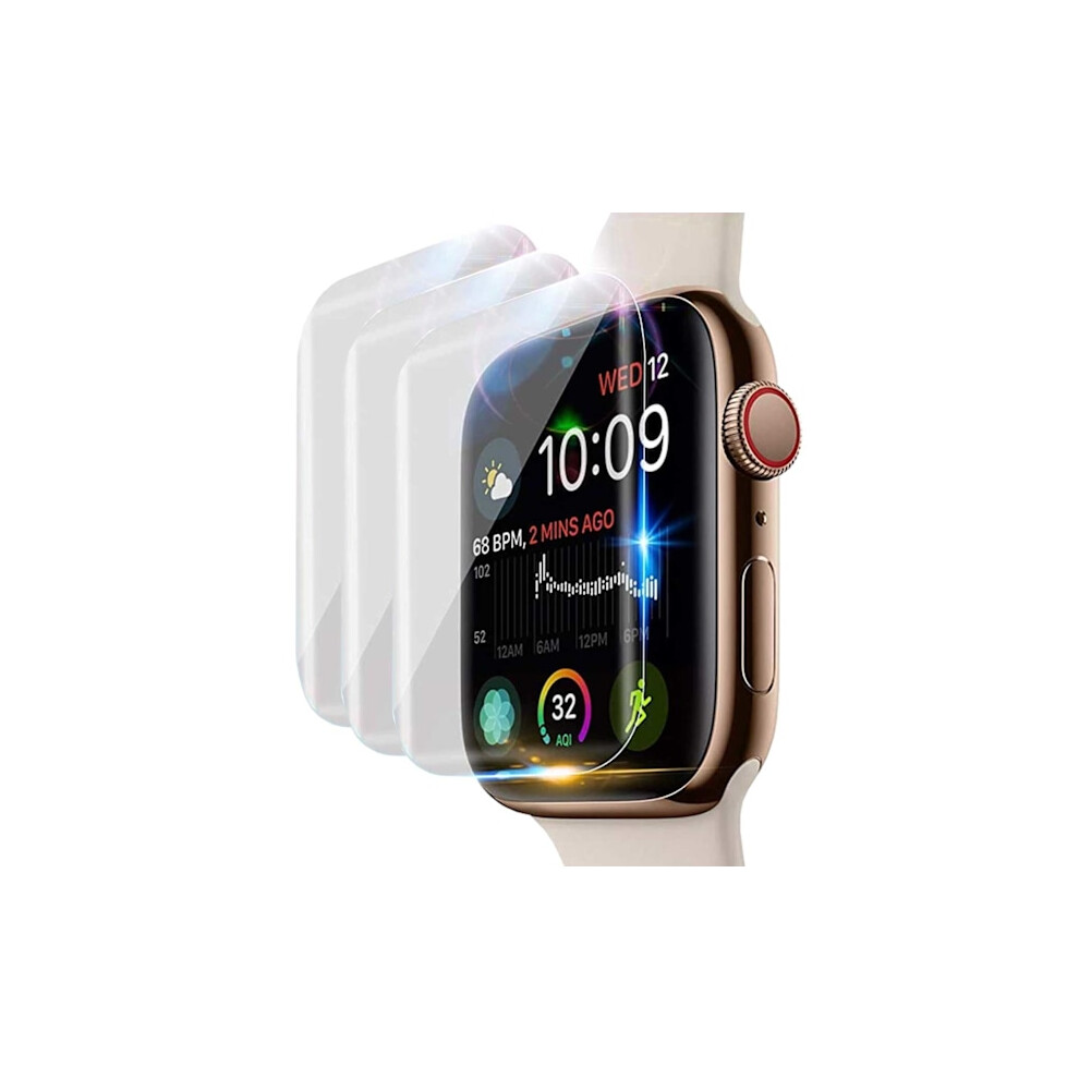 3-Pack Compatible With Apple Watchwith Apple Watch 4/5/6/Se 44Mm Screen Protector Full Coverage Transparent 9173940050112