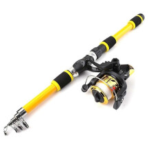 Undiță de pescuit telescopică portabilă de 1,8 m, raport de transmisie 5,5:1, set de mulinete de pescuit cu fir, echipament de pescuit,