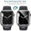 3-pack compatible with Apple Watchwith Apple Watch 4/5/6/SE 44mm Screen Protector Full Coverage Transparent 3