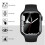 3-pack compatible with Apple Watchwith Apple Watch 4/5/6/SE 44mm Screen Protector Full Coverage Transparent 4