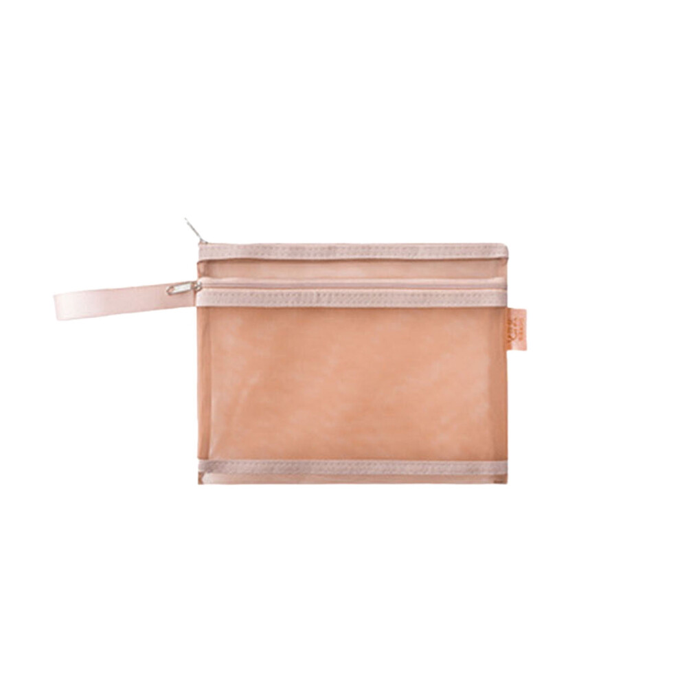 Mesh Zipper Pouch,Mesh Makeup Bags with Zipper,Cosmetic Pouches Travel Organizer Case for Purse Diaper Bag
