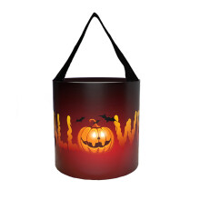 Halloweenske vrecúška na cukríky pre deti, kompatibilné s vedrom s rúčkou na koledovanie, skladacie opakovane použiteľné vrecúška na